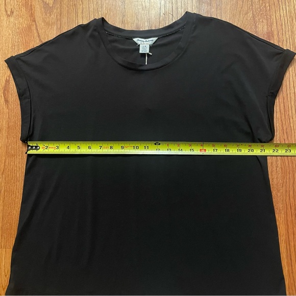 NWT Tommy Bahama Island Soft Black T-Shirt size L - Picture 11 of 12
